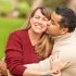 Attractive Mixed Race Couple Portrait in the Park